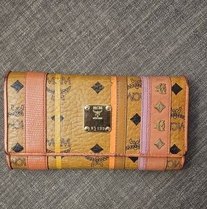 MCM Multicolor Striped Wallet
